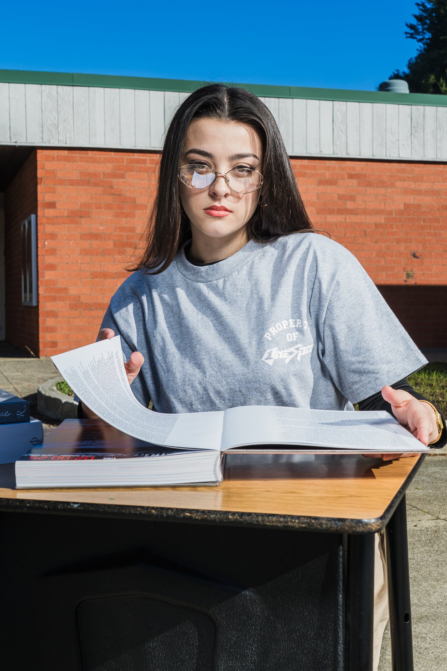 Property of OneSpeed Tee - Heather Grey